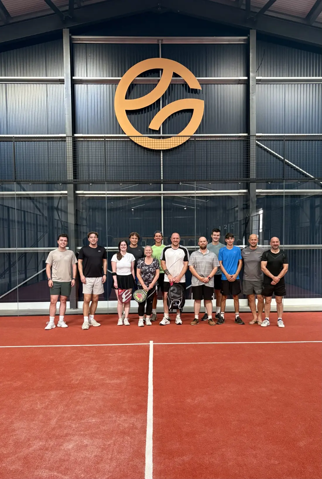 Corporate team event on the padel courts at gotpadelclub Lincoln